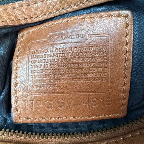 Vintage Coach Sonoma XL Soft Natural Grain Bucket Bag - Picture 7 of 7